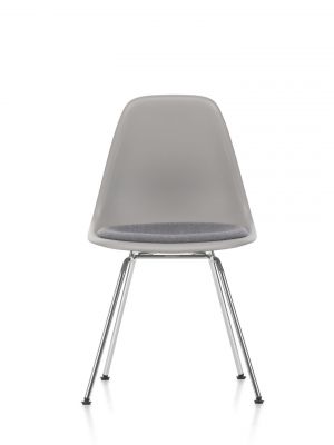 Eames Plastic Side Chair DSX Chair with Seat Cushion Vitra